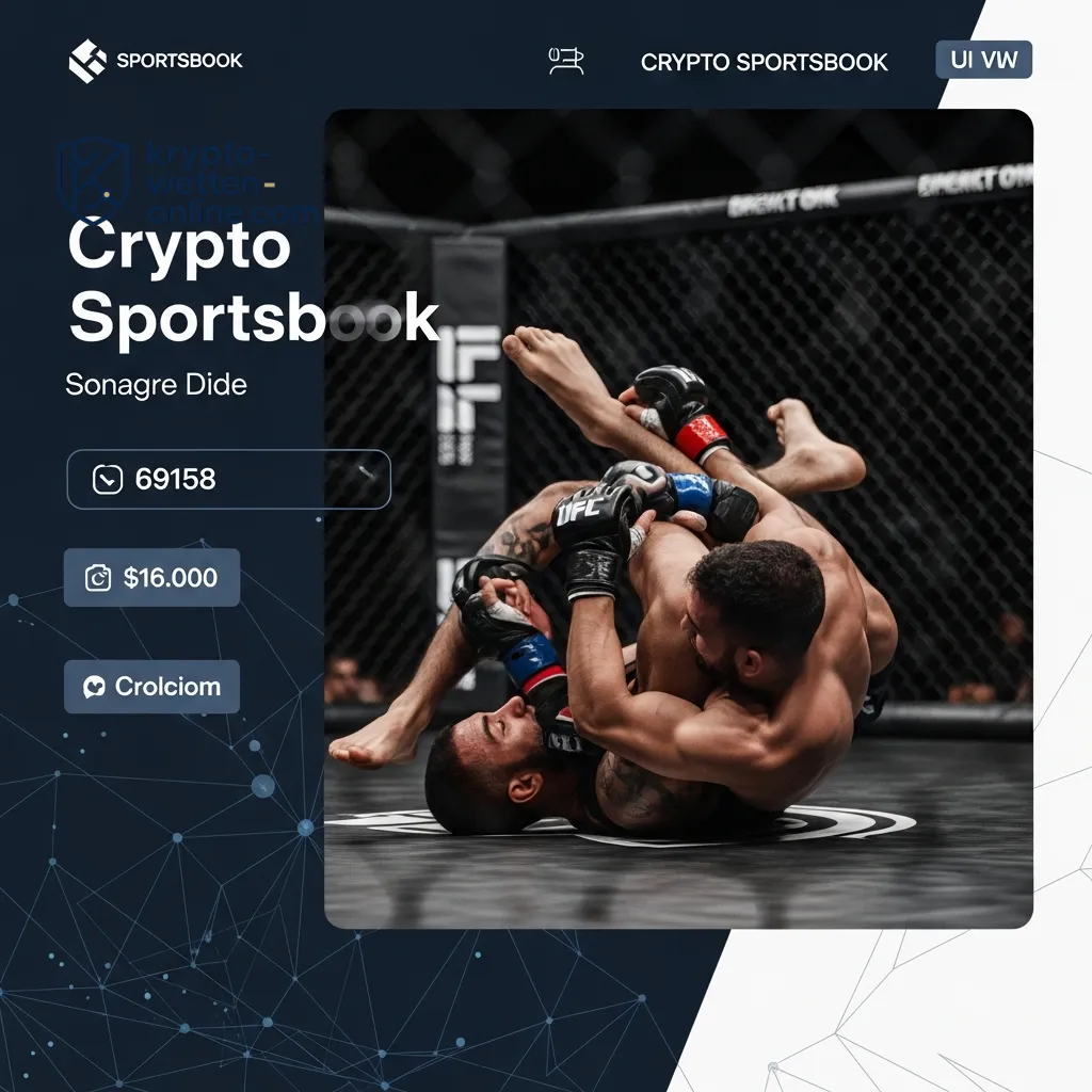 Interface eines modernen Krypto-Sportwetten-Anbieters auf einem Tablet